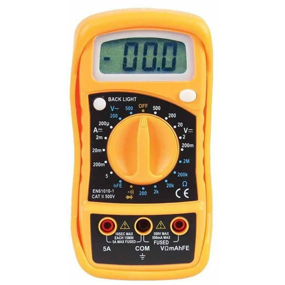 DURATOOL - 500V AC/DC Manual Ranging Digital Multimeter