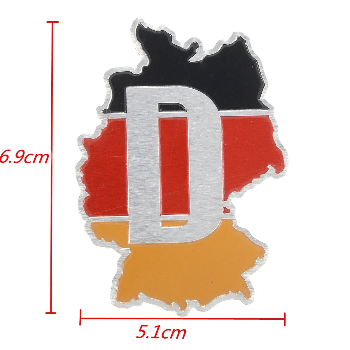 Auto Aluminum 3D France Flag Shield Side Rear Emblem Badge Decals Sticker
