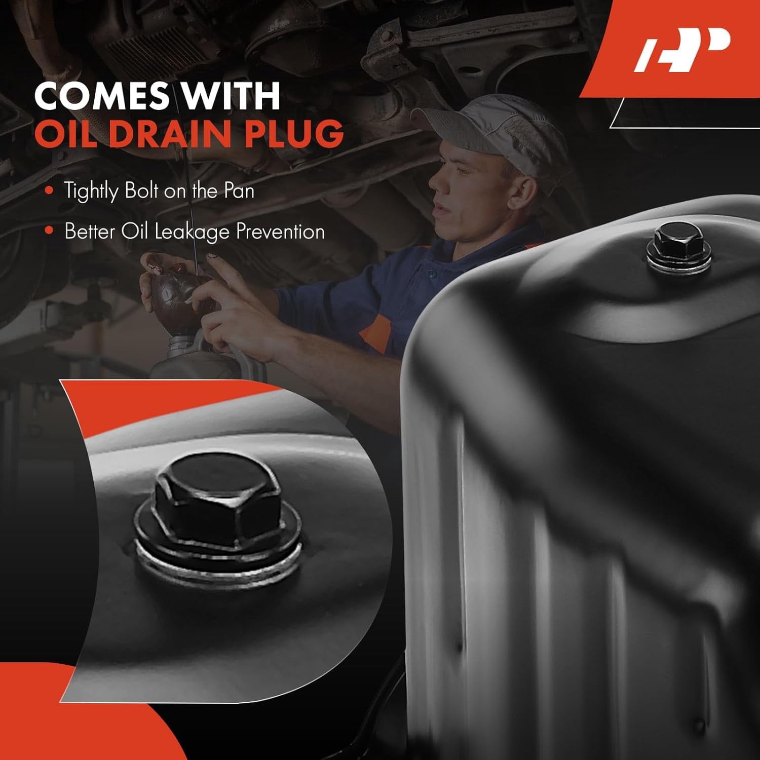 A-Premium Engine Oil Pan Compatible with Mercruiser OMC Yamaha Marine 4 Stroke with 18 Bolt Hole Fits select: 2002 BUICK RENDEZVOUS CX, 2003 PONTIAC MONTANA LUXURY