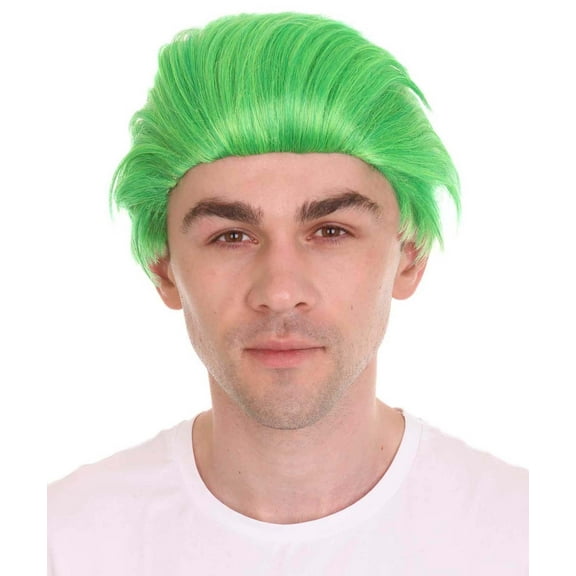 HPO Men's Green Wig | Premium Breathable Capless Cap