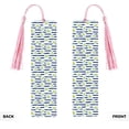 thumbnail image 2 of Kdxio Daisy Striped Nautical Print Metal Tassel Bookmarks,Perfect Gift for Art Lovers and Bookworms Metal Bookmarks for Women, 2 of 8