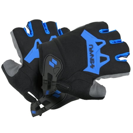 SNAFU Vibe Fingerless Bicycle Gloves (Washable, Velcro Wrist, Grippy)