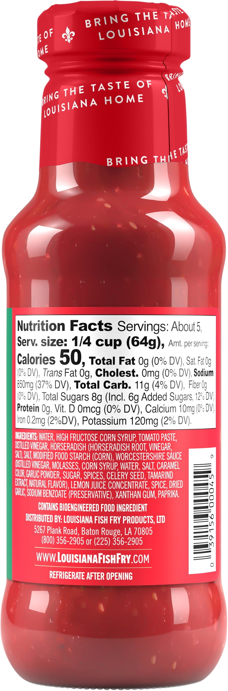 (3 pack) Louisiana Fish Fry Products Cocktail Sauce, 12 oz Bottle