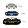 thumbnail image 2 of Designer Fresh Gourmet Coffee Sign (Brushed Gold) - Small, 2 of 4