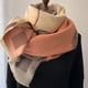 thumbnail image 5 of Bufanda de cachemira de diseño de lujo para mujer, chal cálido de invierno, pashmina, bufanda con borlas, manta gruesa, poncho, pañuelo, 5 of 5