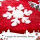 thumbnail image 4 of Mantas de picnic rojas para sofá, mantas navideñas de invierno con copos de nieve blancos, manta de microfibra suave con mechones para viajes al aire libre, 4 of 8