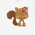 thumbnail image 4 of Inktastic Spring Animals, Cute Squirrel, Colorful Flowers Boys or Girls Baby Bodysuit, 4 of 5