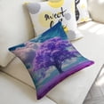 thumbnail image 5 of Purple tree clouds surreal Linen toss pillowcase decoration pillowcase gifting preferred 20x20 inch cushion cover 2 sets sofa pillowcase sofa bedroom living room car, 5 of 8