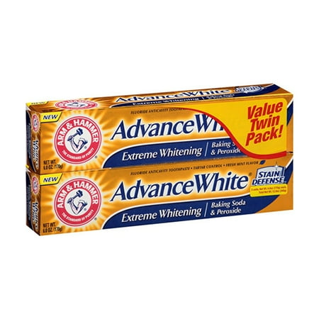 Arm and Hammer Extreme Whitening With Stain Defense Toothpaste - 6 oz, 2 Pack, 6 Pack