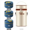 thumbnail image 5 of 4x Contenedor de Almuerzo Caliente para Alimentos,Contenedor de Almuerzo TéRmico de Acero Inoxidable Caja Bento TéRmica PortáTil Contenedor de Alimentos Azul B, 5 of 5