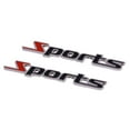 thumbnail image 4 of 4 Pcs Black Red Metal Sports Letters Car Badge Sticker Emblem Decor, 4 of 8