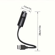 USB-Powered Dreamy Projection Night Light - Portable Creative Ambient Light for Bedroom Decor, Soft Glow Projector for Sleep & Relaxation, Durable USB Lamp for Home & Travel Use, 11in, 6 Patterns