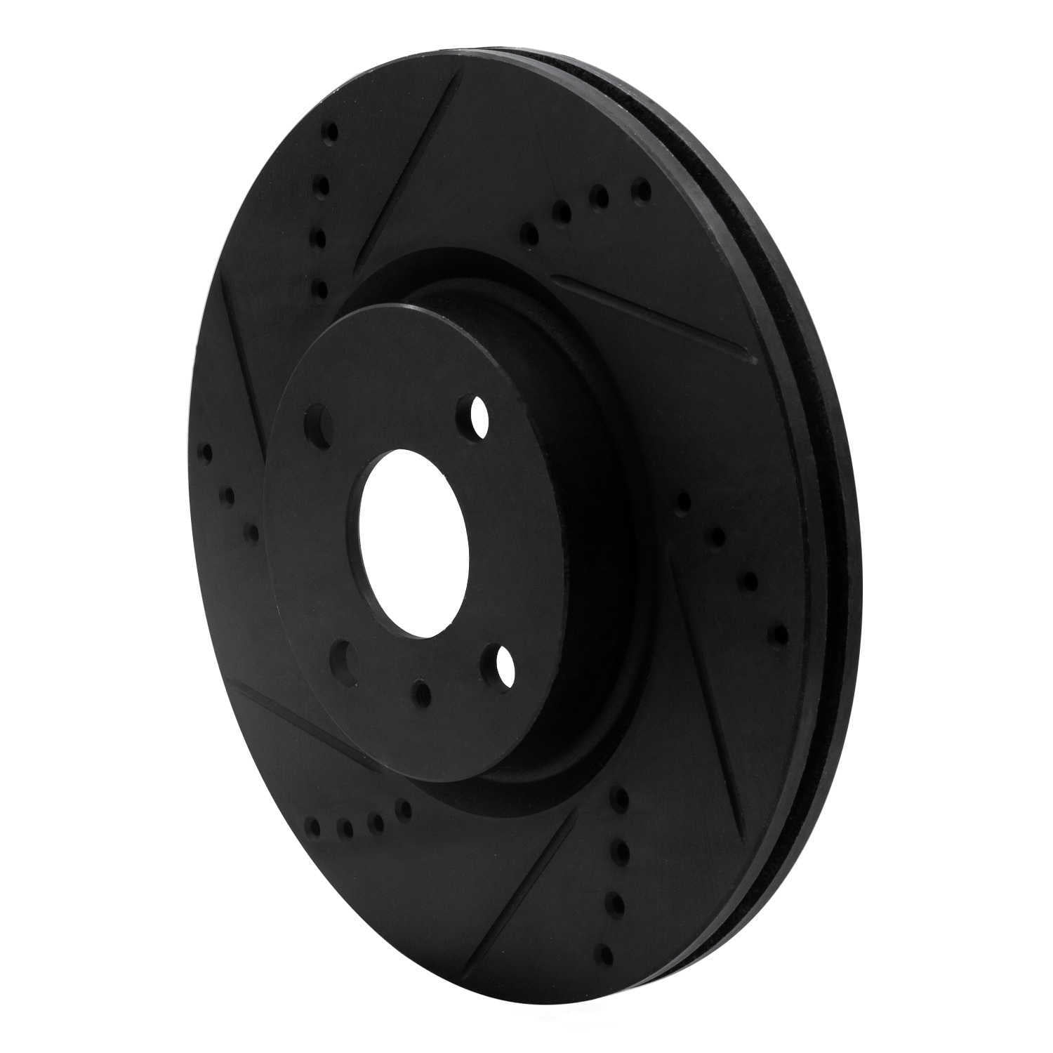 Dynamic Friction Company 633-80073L DFC Brake Rotor - Drilled And Slotted - Black