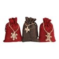 thumbnail image 5 of 24Pcs Christmas Drawstring Gift Bags with Number Wooden Signs, Linen Present Bags for Christmas Birthday Party Countdown Favors, 5 of 5