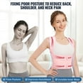 thumbnail image 6 of SunshineFace Back Brace Posture Corrector for Women and Men, Adjustable Back Support for Scoliosis, Hunchback Correction for Spine Corrector, Support, Adjustable Posture Trainer,Pink L, 6 of 8