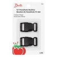 (3 pack) Dritz 5/8" Black Parachute Buckles for crafting or replacement, 2 Count