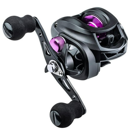 chidgrass Fishing Reel Bait Casting Reel 7.2: 1 Gear Ratio 12 + 1 Ball Bearing Maximum Resistance Raft Drag for Fishing Camping No.2