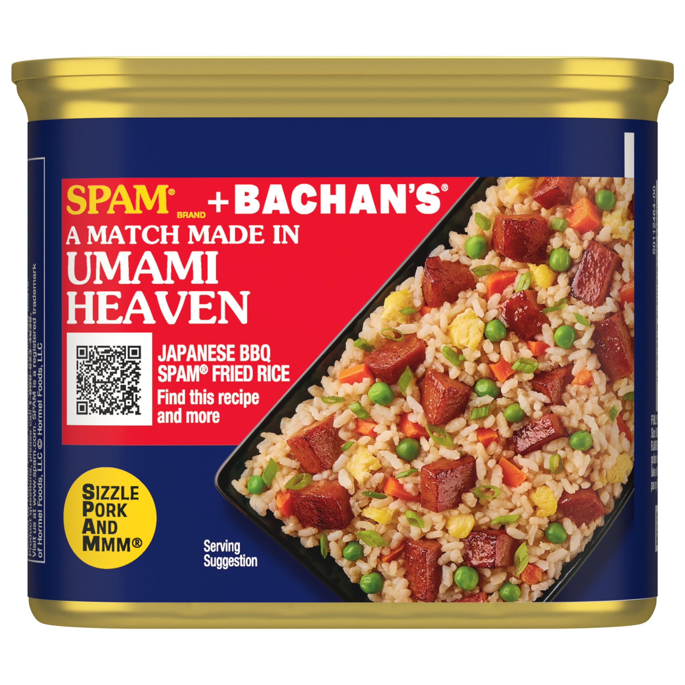 SPAM BACHAN'S Japanese BBQ Sauce Flavored, 12 oz Can
