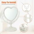 thumbnail image 6 of Unique Bargains Love Heart Shaped Double Sided 360° Rotating Makeup Mirror 1 Pc Beige, 6 of 7