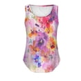 thumbnail image 5 of ALLLIST Womens Tops Pink Floral Sleeveless Scoop Neck Tank Tops Women Tank Tops XXL, 5 of 5