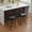 2PCS-PU Leather-Black, variant on GAKMCIL PU Leather Upholstered Swivel Counter Height Bar Stools (Set of 2) with Cane Back, Bentwood Legs, Metal Footstool, Weight Capacity 350lbs for Kitchen, Dining Room, Pub, Cafe (Beige)