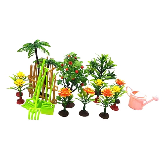 Vaveren Fairy Garden Accessories Micro Landscape Ornaments DIY Kit Decor Model Trees 20 pieces