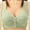2-Green, variant on Plus Size Wireless Bras for Women 3 Pack Front Closure Bra Full Coverage Padded Bra No Underwire Support Bralette Set