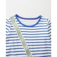 thumbnail image 5 of HILEELANG 100% Cotton Girls Long Sleeve Dress with NavyUnicorn ,NavyStripeDog,StripeStrawberry and FloralPumpkin – Ages 2-7, 5 of 8