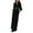 #133-Black, variant on Women's Fashion Long Sleeve V-Neck Sequined Jumpsuit with Detachable Belt Ideal for Evening Parties Weddings and Holiday Celebrations