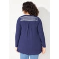 thumbnail image 2 of Catherines Women's Plus Size Waffle Knit Lace Back Cardigan, 2 of 4