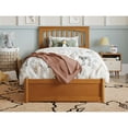 thumbnail image 2 of Everett Twin Platform Bed with Panel Footboard & Twin Trundle in Light Toffee, 2 of 10