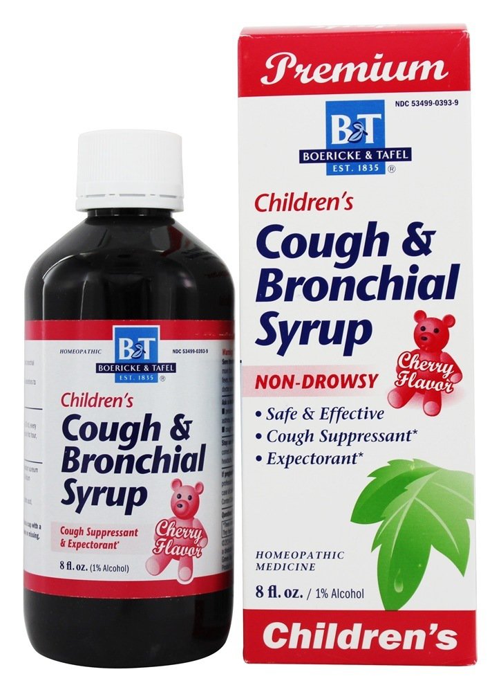 Boericke & Tafel Cough & Bronchial Syrup for Children Cherry Flavor
