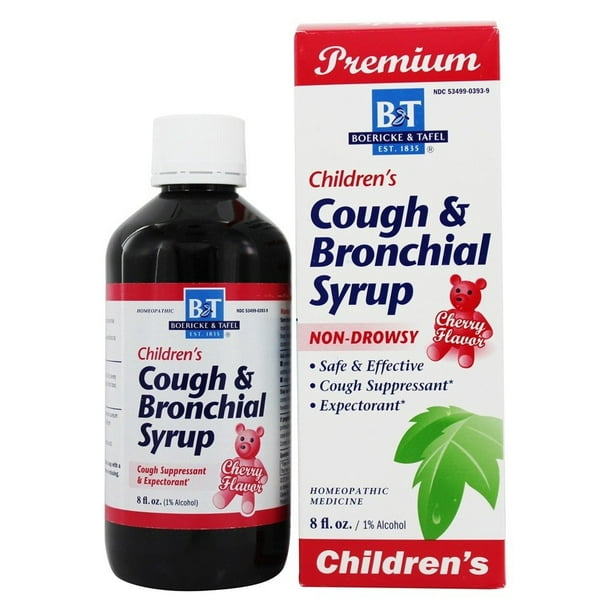 Boericke & Tafel Cough & Bronchial Syrup for Children Cherry Flavor