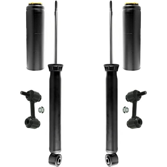 Detroit Axle - Rear 4pc Shock Absorbers Kit for 11-17 Buick Regal, 2 Shock Absorbers Assembly 2 Sway Bars 2011 2012 2013 2014 2015 2016 2017 Replacement