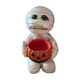 thumbnail image 2 of VAIFTILNO Halloween Decorations, Mummy Candy Jar, 8in Spooky Resin Pumpkin Candy Bowl for Parties, Tabletop, Mantel, Shelf, Outdoor Indoor Decor, 2 of 7