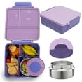 thumbnail image 1 of Lonchera niña y niño tipo incluye termo, bento box c 4 compartimentos modulables de gran capacidad, lunch box con sellado hermético , caja de almuerzo, 1 of 9