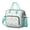 Greenish-blue-15, variant on Retro Dots Design Large Lunch Box Leakproof Insulated Lunch Tote with Classic Polka Dot Print Dual Compartments & Waterproof Material for Adults Teachers & Work