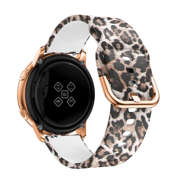 Correa de silicona Original de 20mm para Samsung Galaxy Watch Active 2 40/44mm / 3 41mm, pulsera inteligente para Huawei GT 2 42mm Tan Jianjun unisex