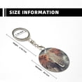 thumbnail image 3 of Naloa Elephant in Smoke Print Round Keychain Keychain Key Ring, Key Tag, Key Chain Bulk for Gift Accessories (Round), 3 of 7
