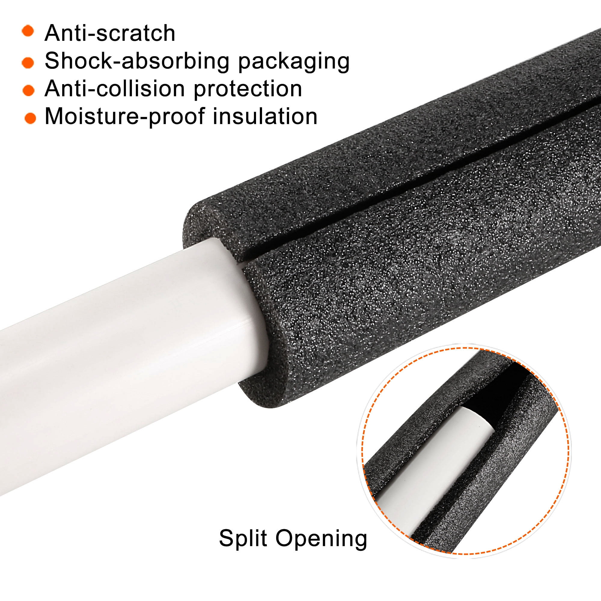New coming 48pcs 50x50x1cm black foam Anti static shredded foam sheets packing  foam for LCD display septum protection Shockp