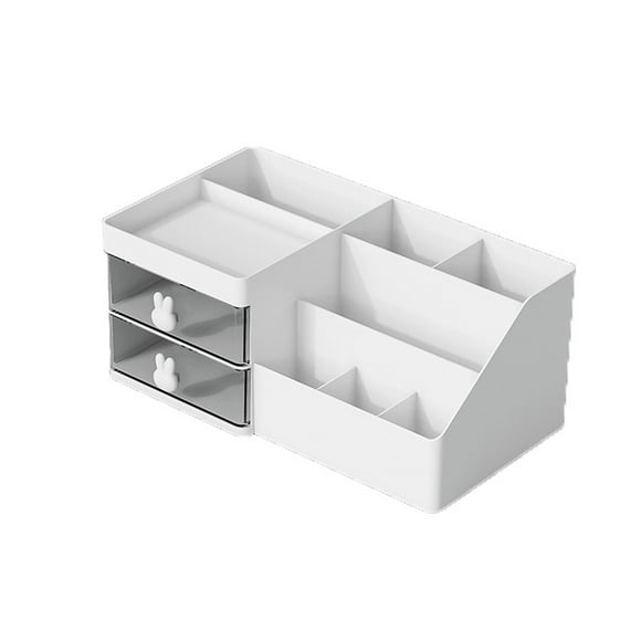 Hearth & Gear Makeup Organizer Cosmetic Desk Storage Container With Drawers Makeup Organizers For Dressing Table Countertop Bathroom Counter Vanity Holder For Brushes Beauty Products Lipstick