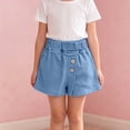 thumbnail image 5 of Girls Denim Shorts Comfortable Casual Short Pants For Everyday Wear Jean Bottoms For Girls Everyday Adventures, 5 of 6