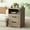 Gray, variant on NEGYLIM Nightstand with Drawers for Bedroom, Farmhouse End Table with Charging Station, 2 Drawers Storage for Bedroom, White