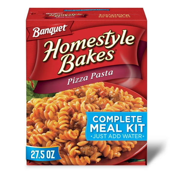 Banquet Homestyle Bakes Pizza Pasta, Meal Kit, 27.5 oz.