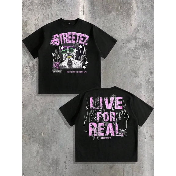 Grunge Hip Hop Streetwear Graphic Men Women T-Shirt