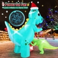thumbnail image 4 of Dinosaurio T-Rex inflable navideño de 8 pies con luces LED, 4 of 5