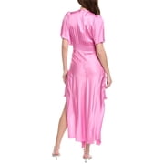 Maje womens Woven Maxi Dress, 38, Pink