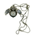 thumbnail image 1 of Langgg Montre de Poche en Forme d'Animal Collier Pendentif Alliage Double Ouverture Mini Montre Rétro Quartz pour Enfant, 1 of 6