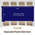 thumbnail image 4 of Exquisite Nappe en Plastique Marine - 54 Pouces x 108 Pouces - Usage Intensif - Jetable - Unité Unique, 4 of 6