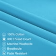 thumbnail image 3 of PiccoCasa Body Pillowcase 300 Thread Count Egyptian Cotton Pillowcase Queen Blue, 3 of 10